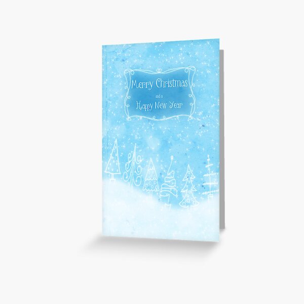Merry Christmas and a Happy New Year Greeting Card