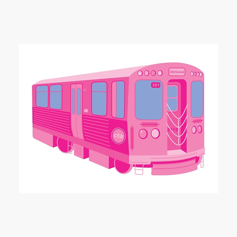 CTA Pink Line Poster