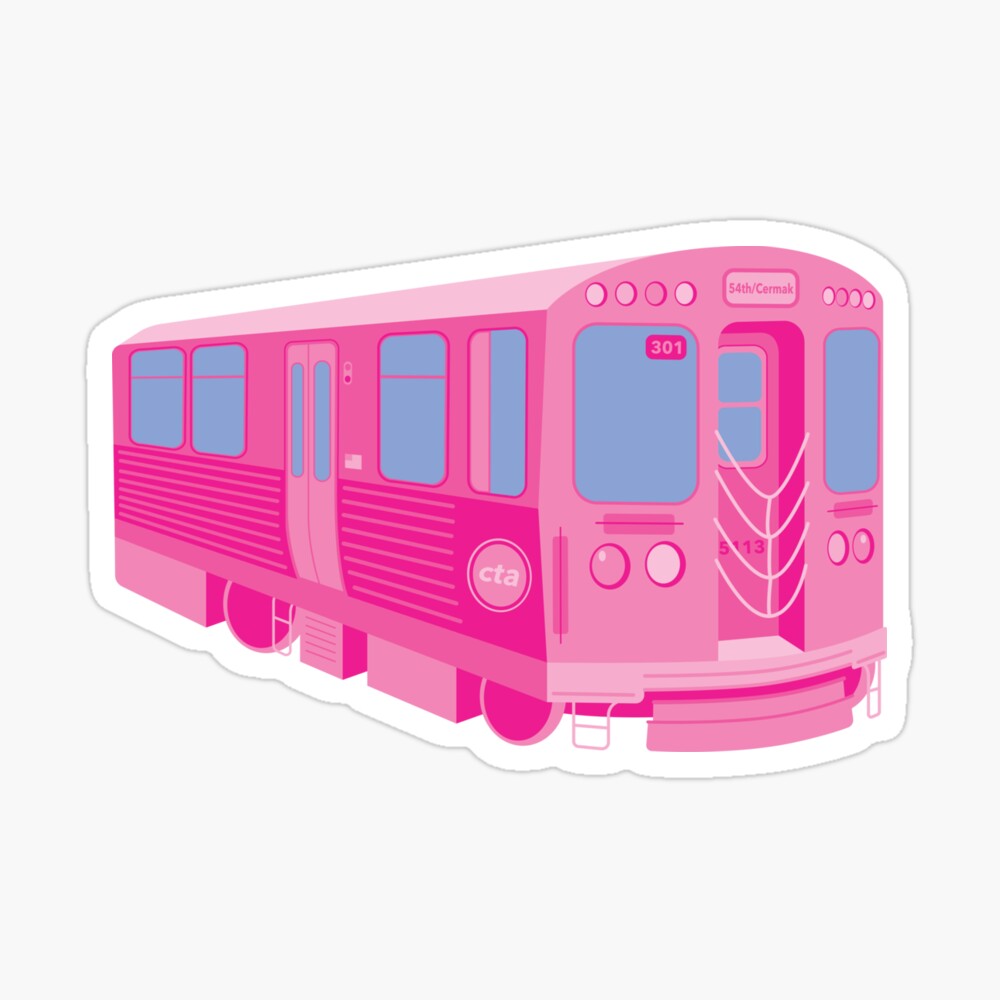 CTA Pink Line Poster