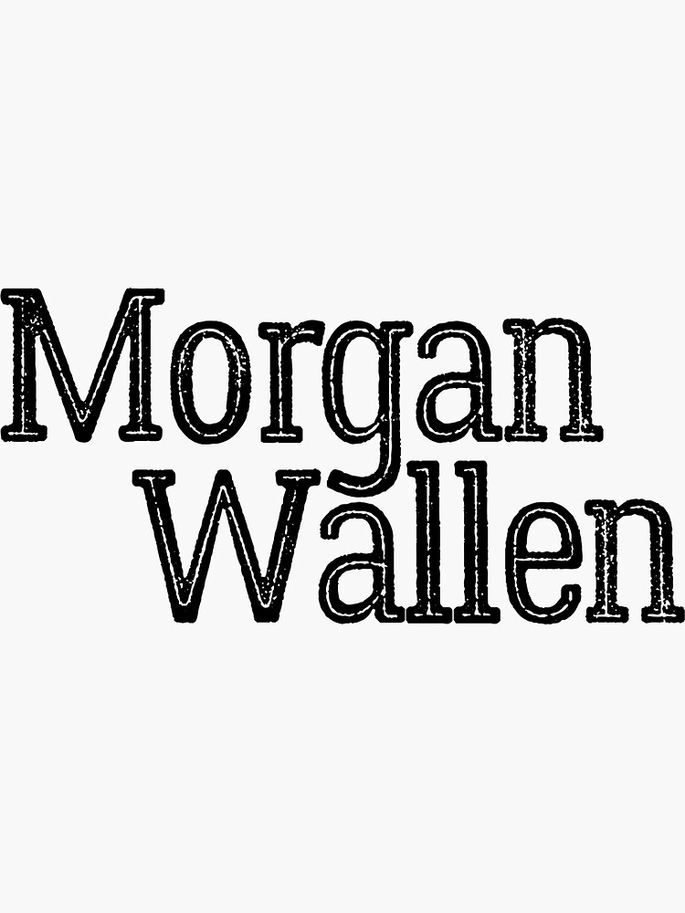 Download "Distressed Morgan Wallen Design" Sticker by Makattack99 ...