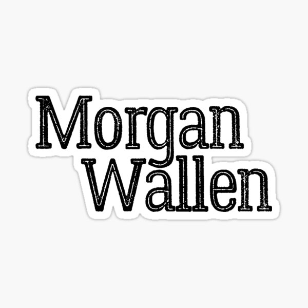 Distressed Morgan Wallen Design Sticker