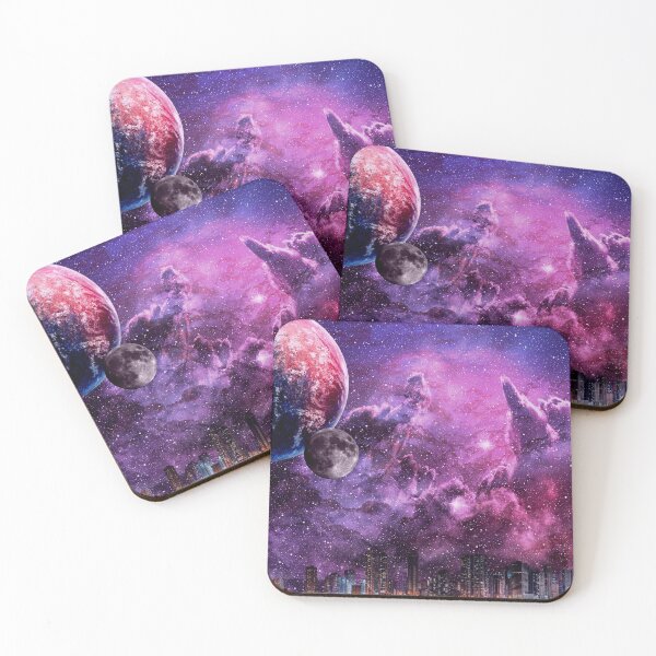 Item preview, Purple Nebula and City Skyline designed and sold by Aria Winchester Designs.