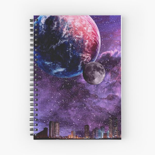 Item preview, Purple Nebula and City Skyline designed and sold by Aria Winchester Designs.