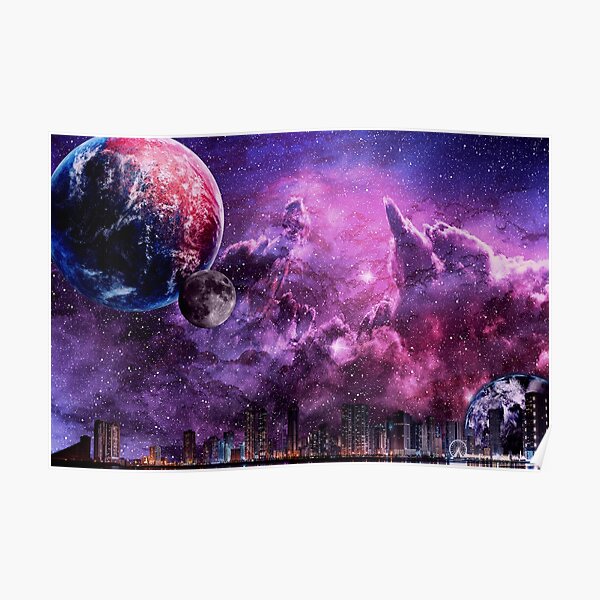 Lunar City Posters Redbubble - code how to get the galaxy cape roblox case clicker youtube