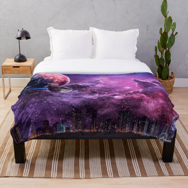 Item preview, Purple Nebula and City Skyline designed and sold by Aria Winchester Designs.