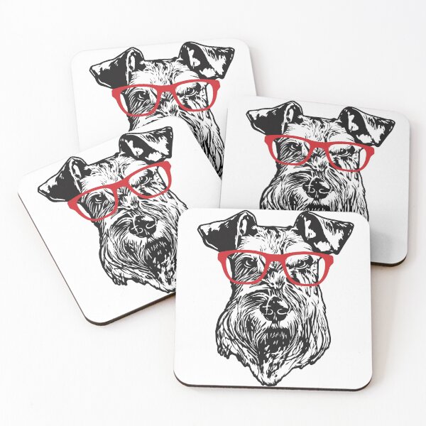 Item preview, Cool Schnauzer Nerd with Red Glasses T-Shirt designed and sold by dee-lirious.