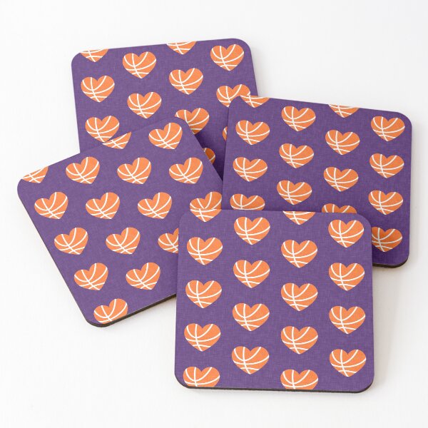Item preview, Basketball Hearts - Purple designed and sold by littlearrow.