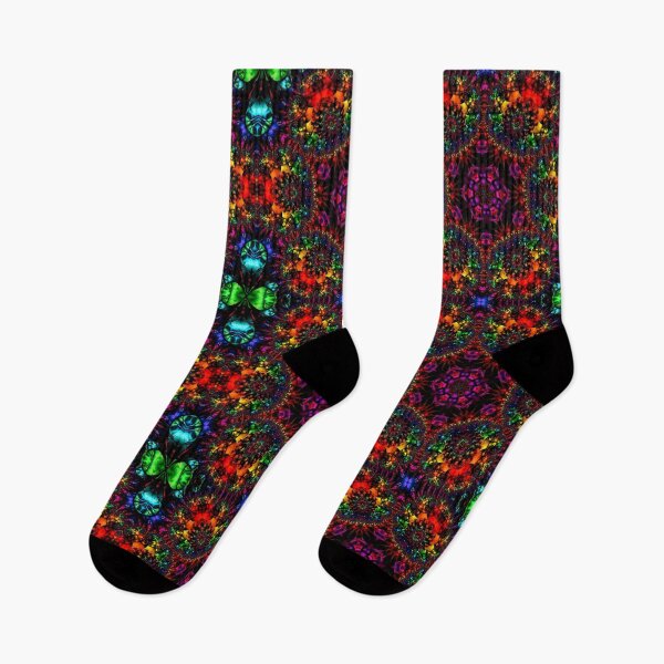 Item preview, Rainbow Fractal Tie Dye Kaleidoscope  designed and sold by Alyxandre.
