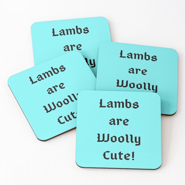 Item preview, Lambs are Woolly Cute! Text Graphic designed and sold by rhodabear.
