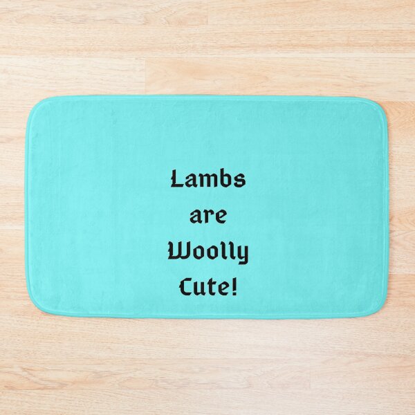 Item preview, Lambs are Woolly Cute! Text Graphic designed and sold by rhodabear.