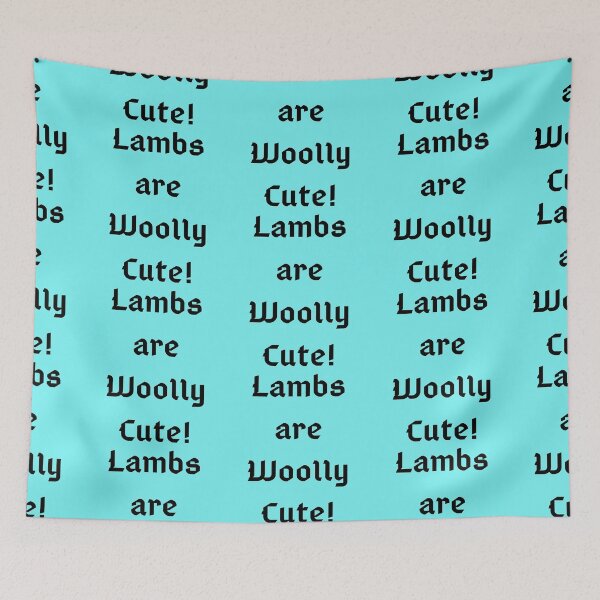 Item preview, Lambs are Woolly Cute! Text Graphic designed and sold by rhodabear.