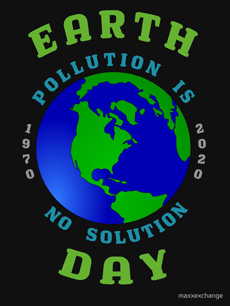 Thumbnail 3 of 3, Tank Top, Earth Day Pollution No Solution Save Rain Forest. designed and sold by maxxexchange.