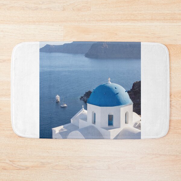 Item preview, Blue domed white building. designed and sold by Anne Scantlebury.