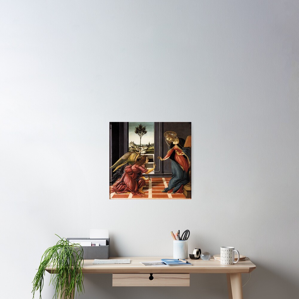 Botticelli oil painting , The Cestello Annunciation Art Board Print for  Sale by The Great Art