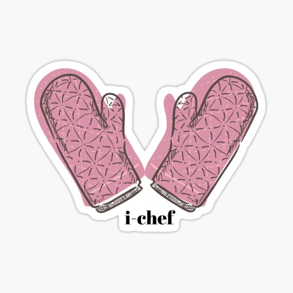 Cute Colorful Oven Mitt Sticker for Sale by Kristina Ann Cakes