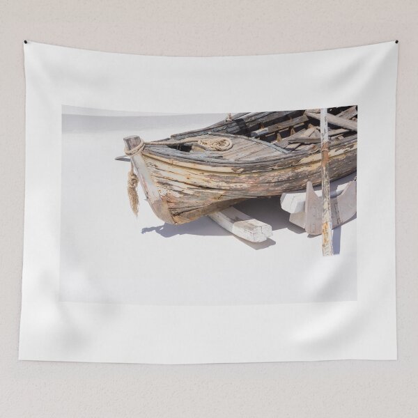 Item preview, Old wooden dinghy. designed and sold by Anne Scantlebury.