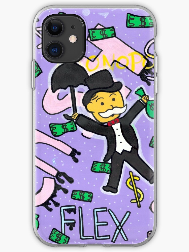 Aesthetic Monopoly Man Iphone Case Cover By Jillfish Redbubble - monopoly man roblox