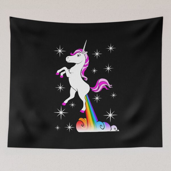 Item preview, Unicorn Farting Rainbow designed and sold by Meliafroggy.
