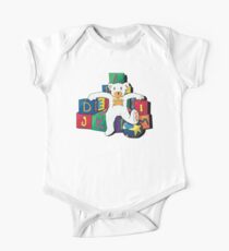 Teddy On The Blocks One Piece - Short Sleeve