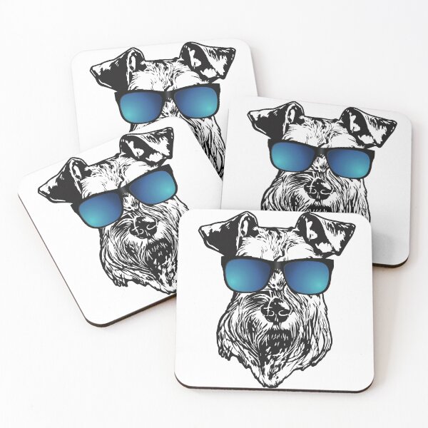 Item preview, Schnauzer With Cool Blue Sunglasses designed and sold by dee-lirious.