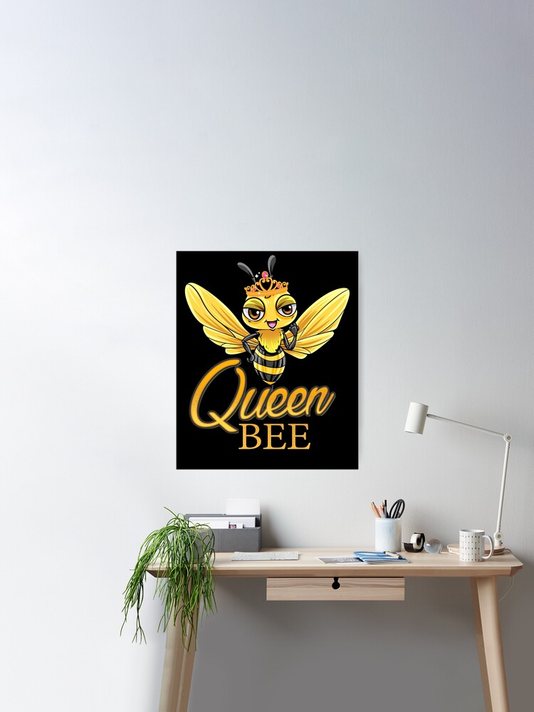 Queen Bee Poster Art Print, Bee Home Decor