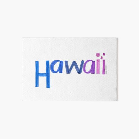 Hawaii text Art Board Print