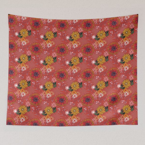 Item preview, "Pretty Autumn" repeat pattern designed and sold by Sandra Vincent.