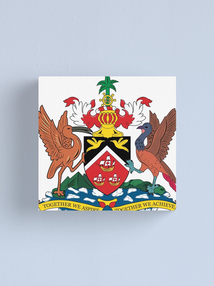 "The Coat of Arms of Trinidad and Tobago " Canvas Print for Sale by