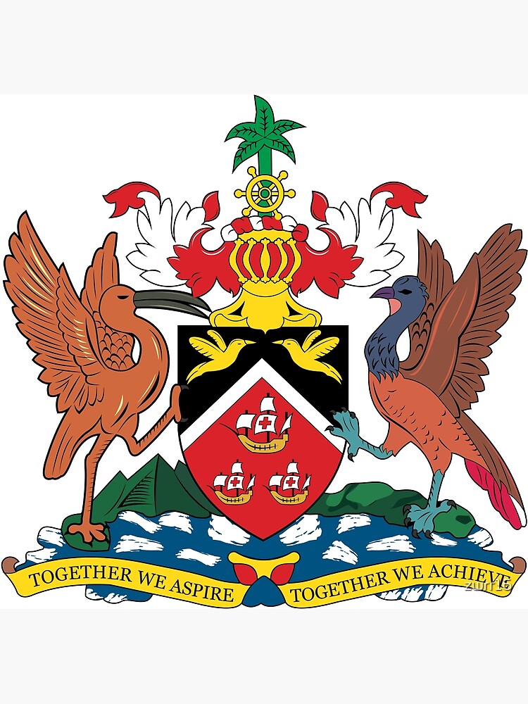 the-coat-of-arms-of-trinidad-and-tobago-canvas-print-for-sale-by