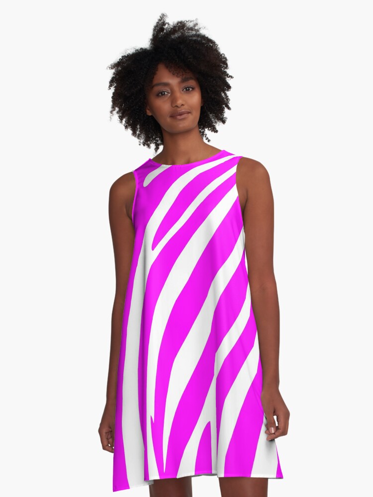 pink zebra dress