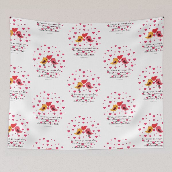 Aperçu de l'œuvre Si l'amour ne causait que des peines, les oiseaux amoureux ne chanteraient pas tant. créée et vendue par ZAMSHOP972.