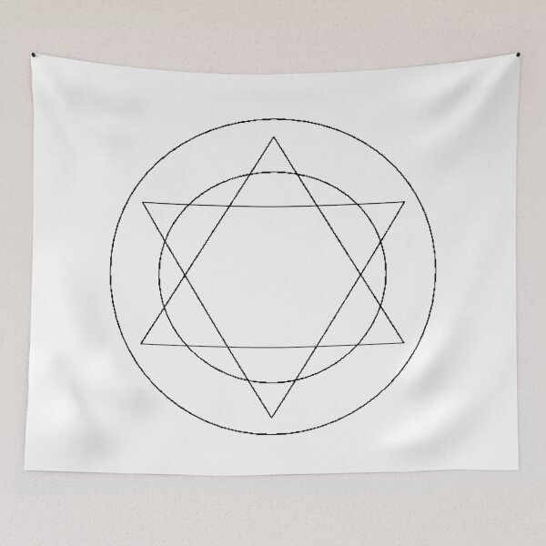 Item preview, Pixelated Hexagram Star  designed and sold by GrudleBay.