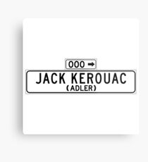 Jack Kerouac, San Francisco Street Sign Metal Print