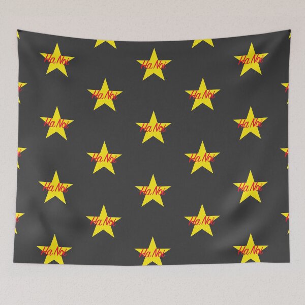 Item preview, Ha Noi - Vietnam Yellow Star Script designed and sold by agsduy.
