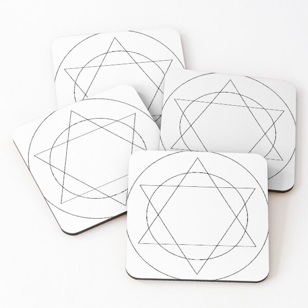 Item preview, Pixelated Hexagram Star  designed and sold by GrudleBay.