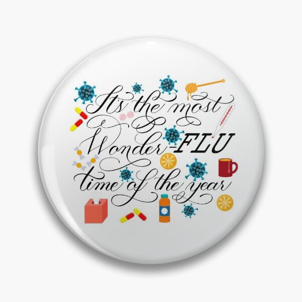 Item preview, Flu Influenza “It’s the Most Wonder-FLU Time of the Year” Design 2 designed and sold by Gsallicat.