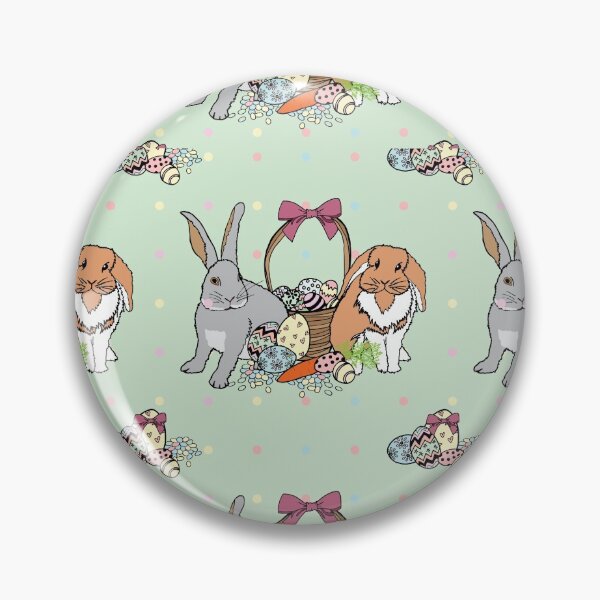 Item preview, "Bunnies fully stocked" easter repeat pattern designed and sold by Sandra Vincent.