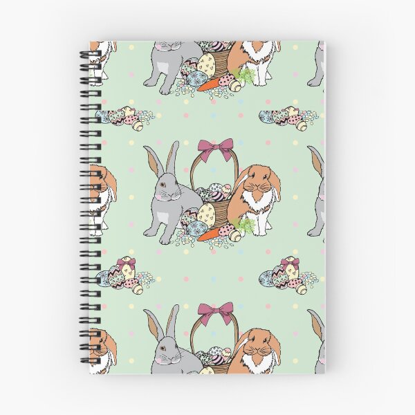 Item preview, "Bunnies fully stocked" easter repeat pattern designed and sold by Sandra Vincent.