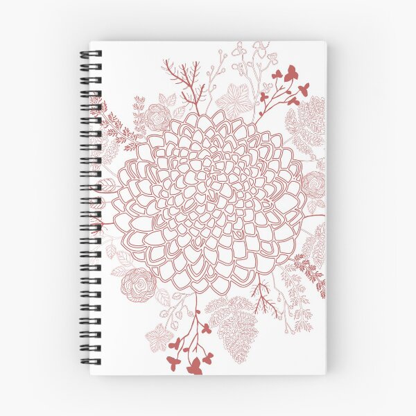 Item preview, Autumn Floral Bouquet line drawing designed and sold by Sandra Vincent.