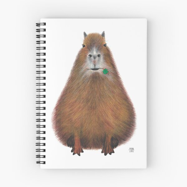 Item preview, Capybara high quality, hand made illustration designed and sold by lluviascendente.