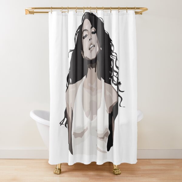 Babygirl BW Shower Curtain