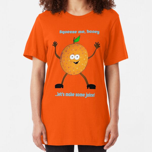 Randy Orange Slim Fit T-Shirt