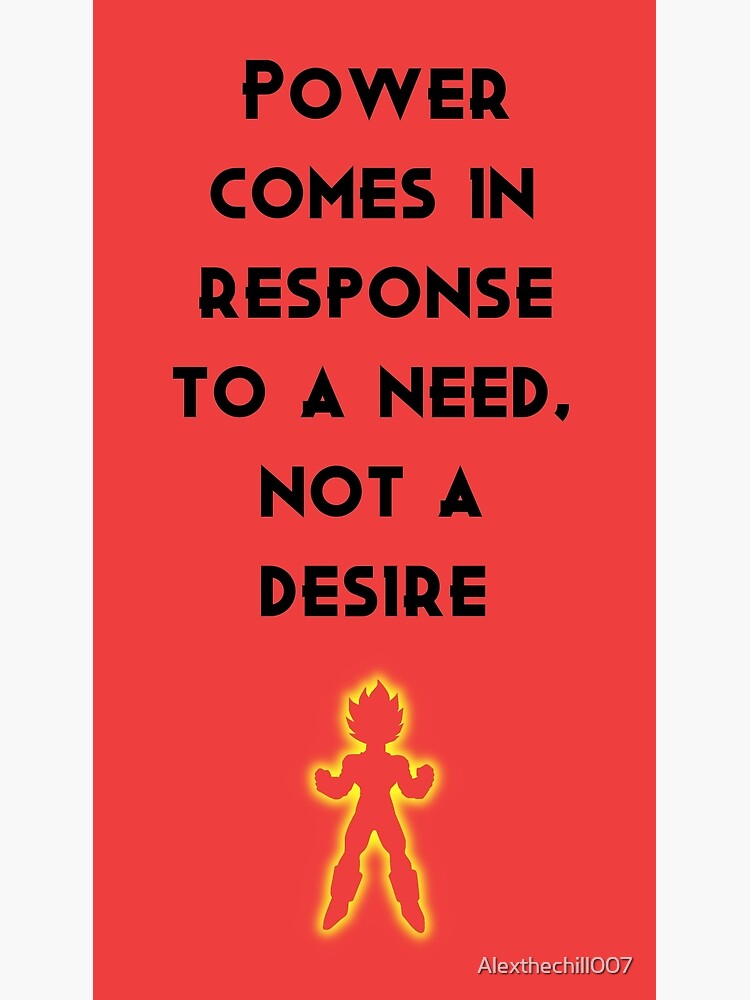 "Goku Ghost Quote Power (Black)" Poster for Sale by Alexthechill007