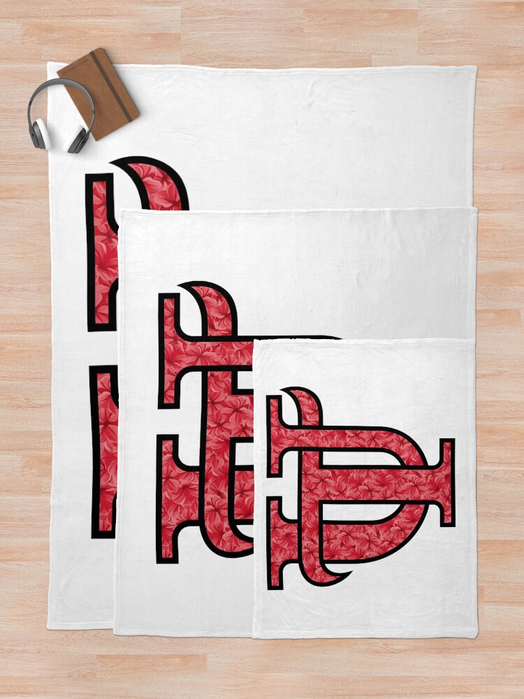 Alternate view of University of Tampa Flowery Design Throw Blanket