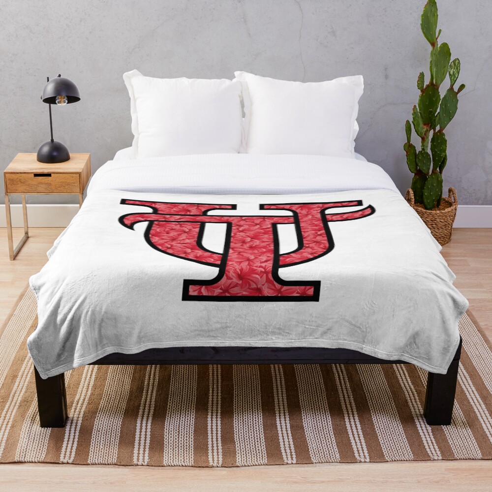 University of Tampa Flowery Design Throw Blanket
