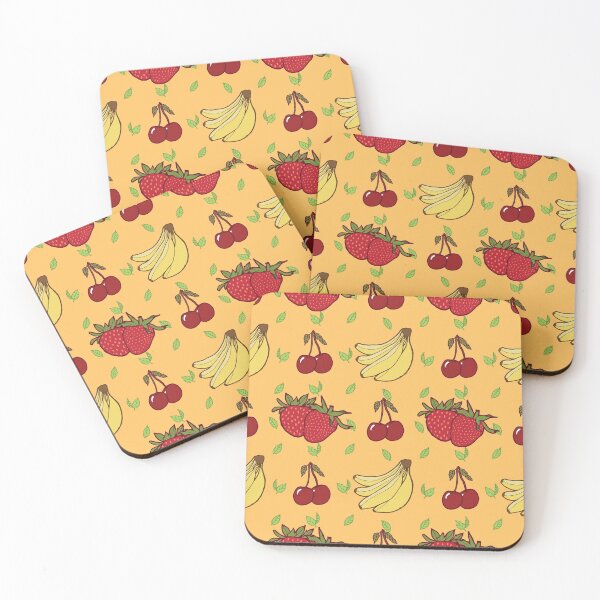 Item preview, "Banana, Cherry, Strawberry" pattern designed and sold by Sandra Vincent.
