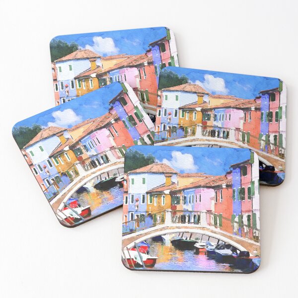 Item preview, Venice Canal Bridge Painting designed and sold by artworld.