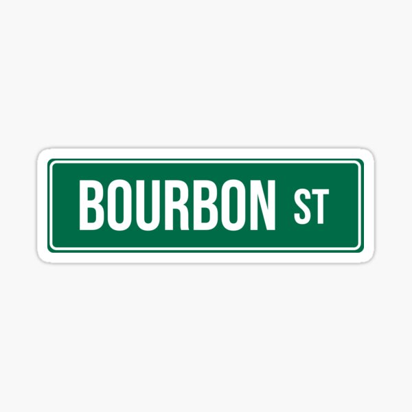 Item preview, Bourbon Street Sign designed and sold by Sand Design.