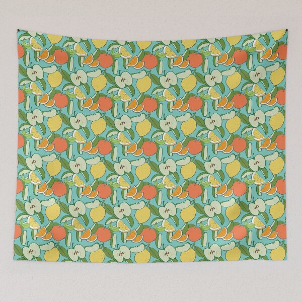 Item preview, "Fruit Tumble" repeat pattern designed and sold by Sandra Vincent.