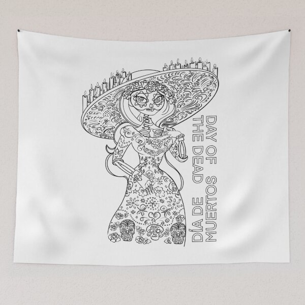 Aperçu de l'œuvre Jour de la mort de Día de muertos créée et vendue par Designwebjae.